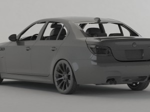 bmw m5 2009 3D Модель