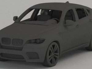 bmw x6m 2010 3D 모델