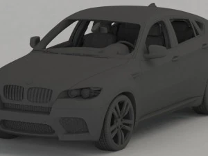 bmw x6m 2010 3D Model