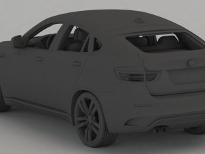 bmw x6m 2010 3D 모델