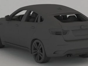 bmw x6m 2010 3D Model