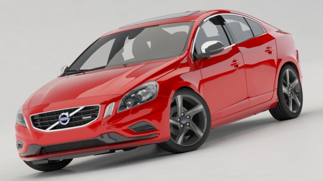 volvo s60r 2011 3D Модель .c4d .max .obj .3ds .fbx .stl .blend 