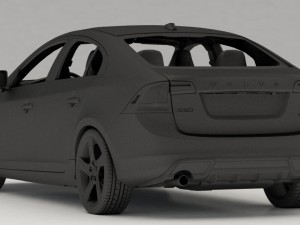 volvo s60r 2011 3D Модель