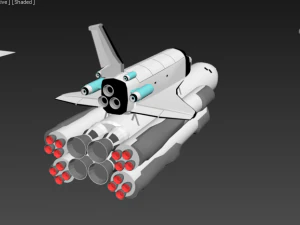 buran energia rocket 3D Model