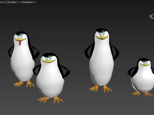 pinguins de madagascar Modelo 3D