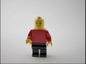 figura de lego cara Modelo 3D