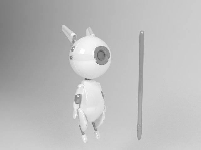 little botbunny of the artist david revoy Modèle 3D .c4d .max .obj .3ds .fbx .stl .blend 