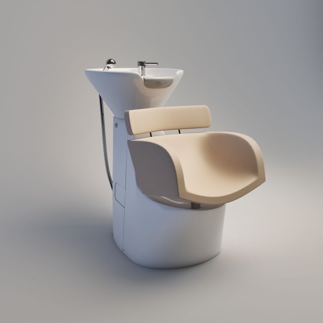 hairwashingchair 3D Model .c4d .max .obj .3ds .fbx .stl .blend 