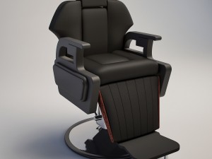haircut-chair-old001 3D Model