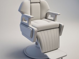 haircut-chair-old001 Model 3D
