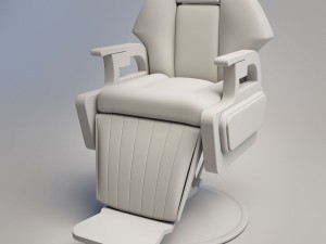 haircut-chair-old001 Model 3D