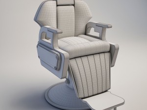 haircut-chair-old001 Model 3D