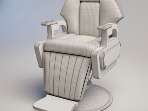 haircut-chair-old001 Model 3D
