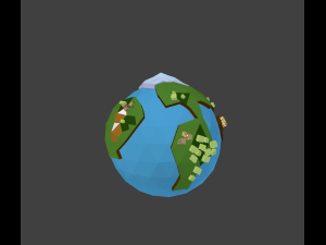 low poly world 3D Model