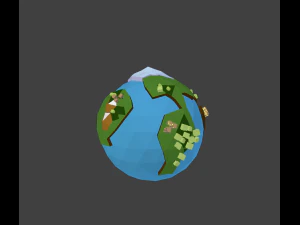 low poly world 3D Model