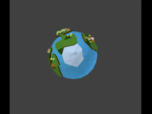 low poly world 3D Model