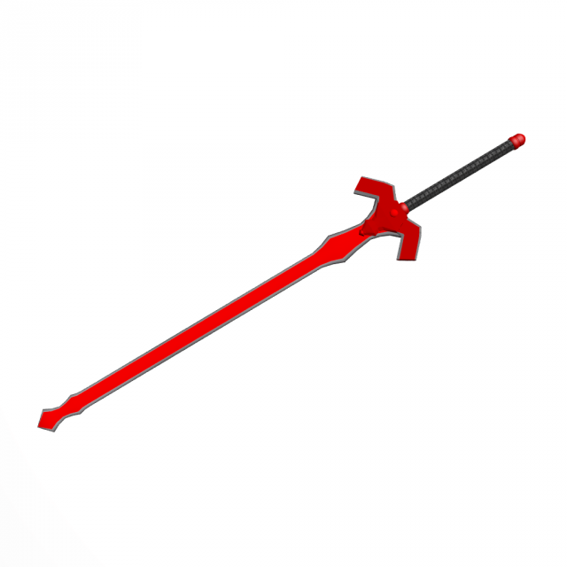 simple sword 3D Model .c4d .max .obj .3ds .fbx .stl .blend 