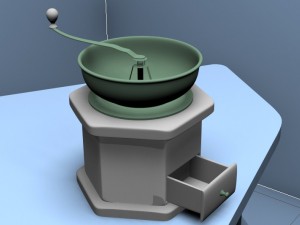 manual coffee grinder Model 3D