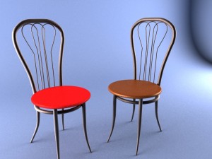 vienna chairs 3Dモデル