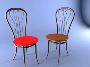 Viyana sandalyeleri 3D Model