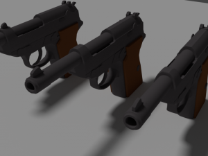 walther p38 3D Модель