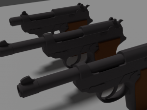 walther p38 3D Model