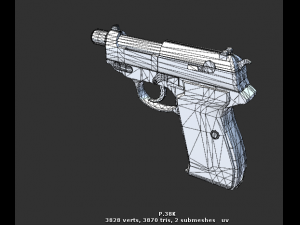 walther p38 3D Model
