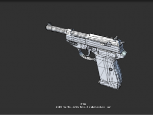 walther p38 3D Model