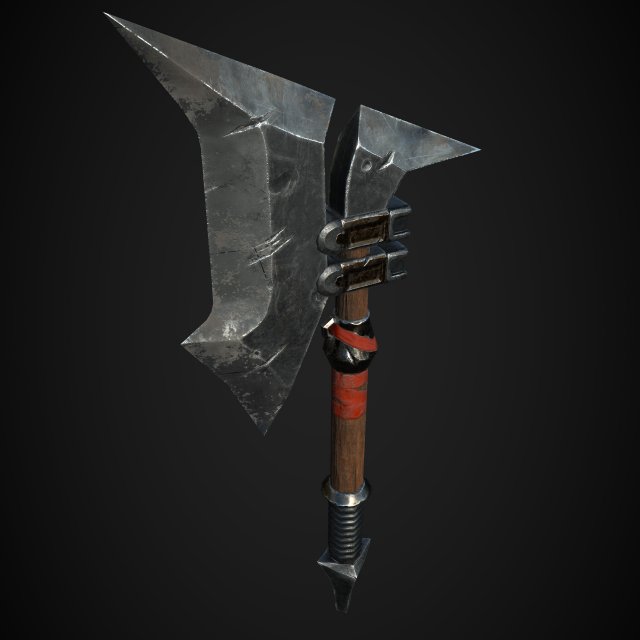 orc axe Modelo 3D .c4d .max .obj .3ds .fbx .stl .blend 