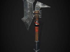 orc axe Modelo 3D