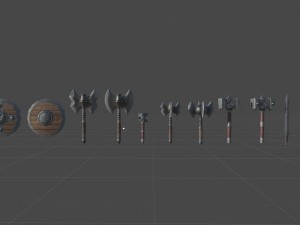medieval low poly for unity 3D Model