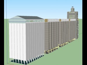 elevator dlya zerna ussr Modello 3D