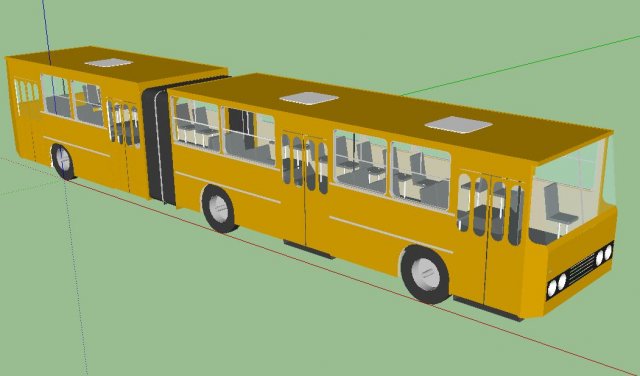 autobus ikarus 3D Model .c4d .max .obj .3ds .fbx .stl .blend 
