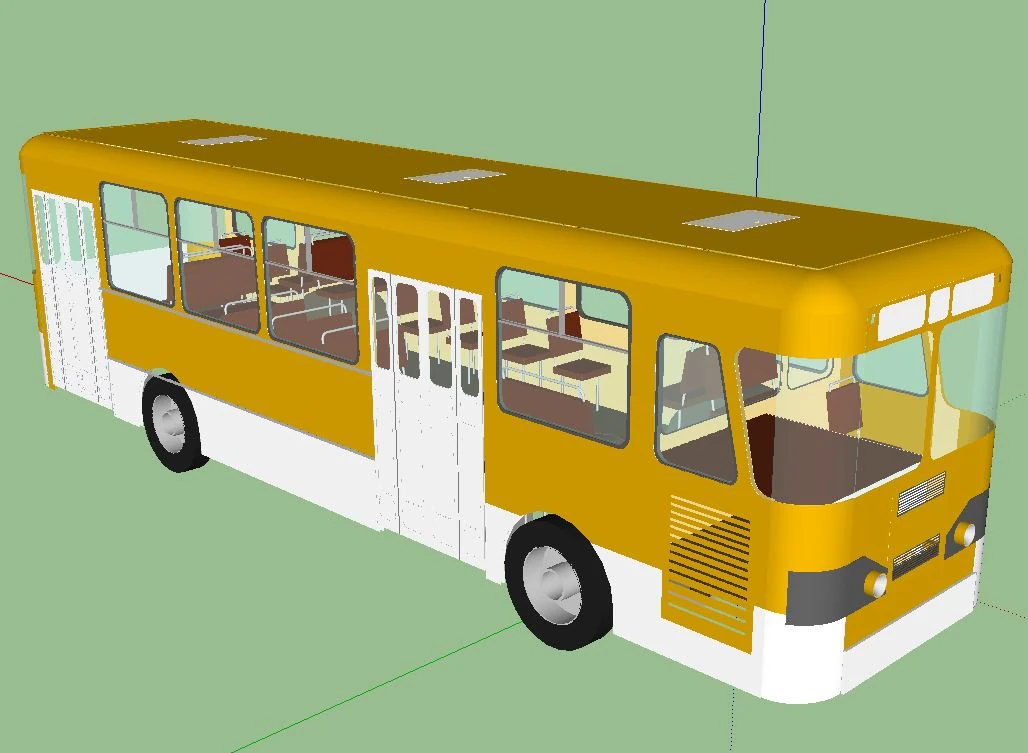 auutobus liaz677 3D Model .c4d .max .obj .3ds .fbx .stl .blend