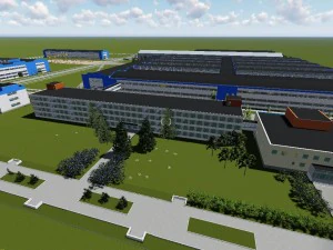 impianto urale dell'attrezzatura per il gas troitsk Modello 3D