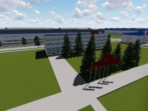 ural plant of the gas equipment troitsk 3D Model