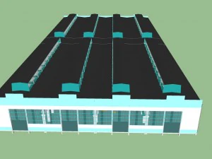 4-h proletnoe prom zdanie 18 m 3D Model