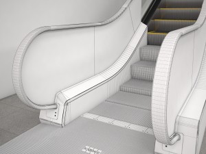 escalator kone travelmaster 110 modular 3Dモデル