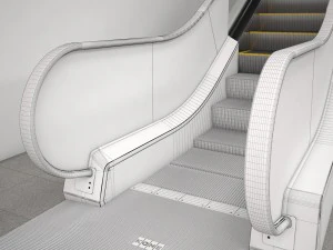 escalator kone travelmaster 110 modular 3D Model
