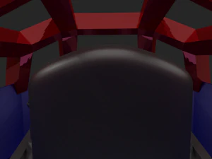 ローポリSF船 3Dモデル