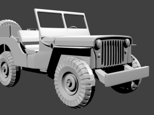 1942 willys jeep 3D Model