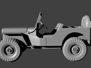 1942 willys jeep 3D 모델