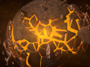 exploding planet 3D मॉडल