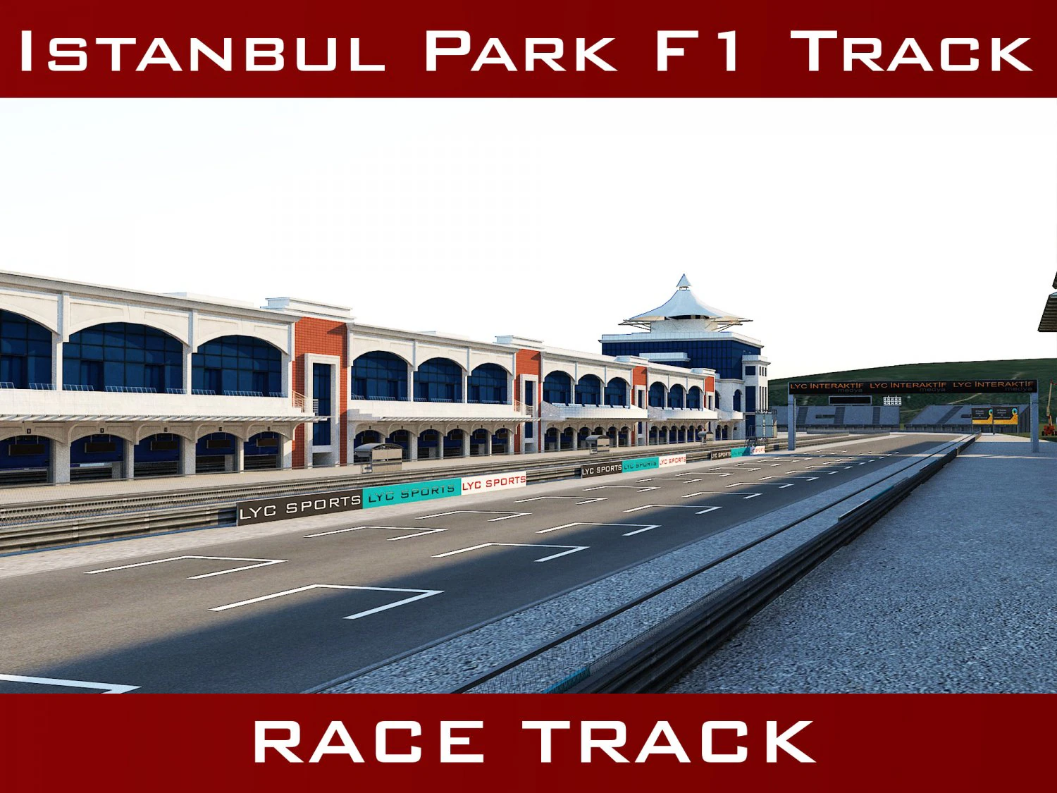 istanbul park yarışı f1 pisti 3D Model .c4d .max .obj .3ds .fbx .stl .blend 