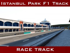 istanbul park racing f1 circuit track 3D Model