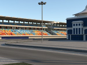 istanbul park racing f1 circuit track 3D मॉडल