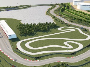 race track - korfez circuit race track 3D 모델