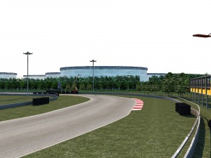 race track - korfez circuit race track 3D 모델