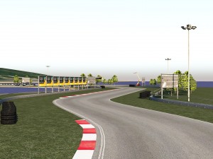 race track - korfez circuit race track 3D 모델