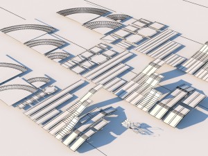 road pack modular kit - traffic signs and equipmen 3Dモデル